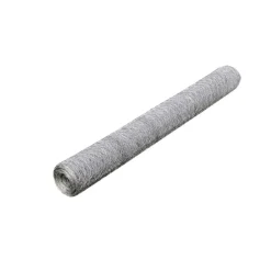 vidaXL Kippengaas 25x0,5 m gegalvaniseerd staal zilverkleurig