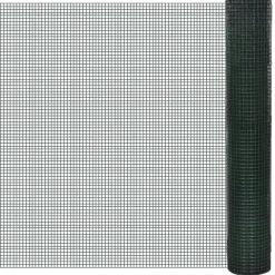 vidaXL Kippengaas 10x1 m gegalvaniseerd staal met PVC-coating groen