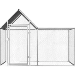 vidaXL Kippenren 2x1x1,5 m gegalvaniseerd staal