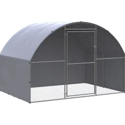 vidaXL Kippenren 3x2x2 m gegalvaniseerd staal