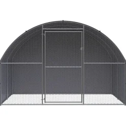 vidaXL Kippenren 3x2x2 m gegalvaniseerd staal