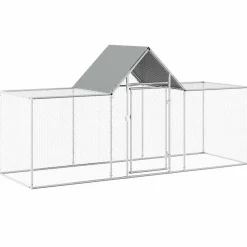 vidaXL Kippenren 3x1x1,5 m gegalvaniseerd staal