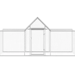 vidaXL Kippenren 3x1x1,5 m gegalvaniseerd staal