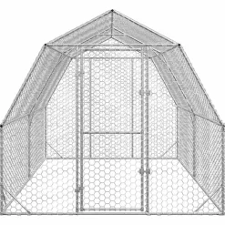 vidaXL Kippenren 2,5x4x2,25 m gegalvaniseerd staal