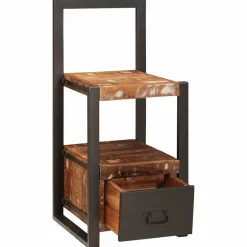 vidaXL Kledinghouder met lade Multikleur Massief Gerecycled Hout