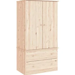 vidaXL Kledingkast ALTA 90x55x170 cm massief grenenhout
