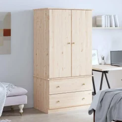 vidaXL Kledingkast ALTA 90x55x170 cm massief grenenhout