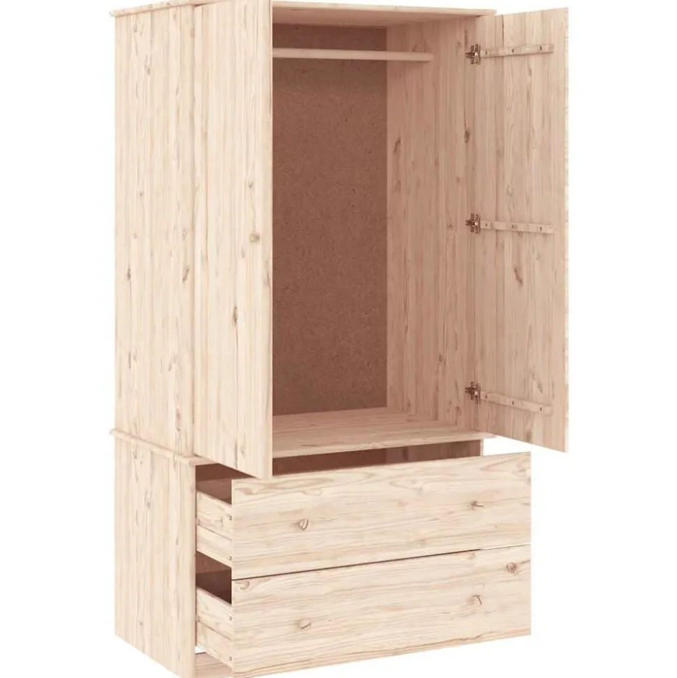 vidaXL Kledingkast ALTA 90x55x170 cm massief grenenhout