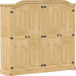 vidaXL Kledingkast Corona 194x52x186 cm massief grenenhout