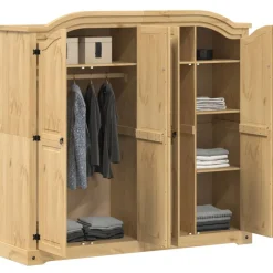 vidaXL Kledingkast Corona 194x52x186 cm massief grenenhout