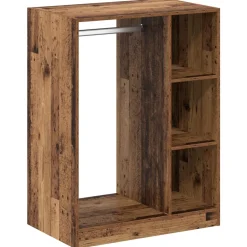 vidaXL Kledingkast met plank met opslag Oudhout 77 x 48 x 102 cm