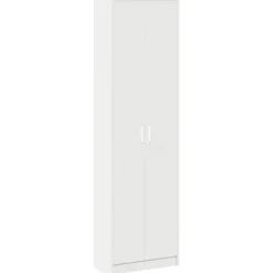 vidaXL Kledingkast met plank Wit 55 x 25 x 189 cm Bewerkt hout