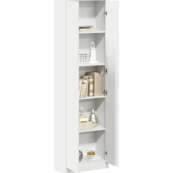 vidaXL Kledingkast met plank Wit 55 x 25 x 189 cm Bewerkt hout