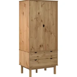 vidaXL Kledingkast OTTA 76,5x53x172 cm massief grenenhout
