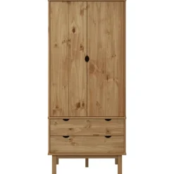 vidaXL Kledingkast OTTA 76,5x53x172 cm massief grenenhout
