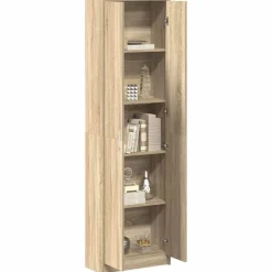 vidaXL Kledingkast Sonoma Eiken 55 x 25 x 189 cm Bewerkt hout
