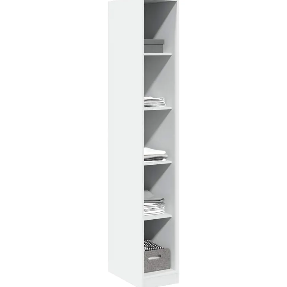 vidaXL Kledingkast 30x50x200 cm bewerkt hout wit