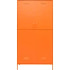 vidaXL Kledingkast 90x50x180 cm staal oranje