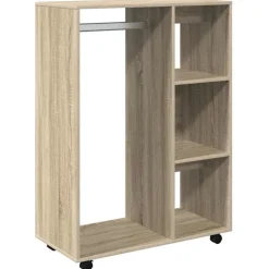 vidaXL Kledingkast 80x40x110 cm bewerkt hout sonoma eikenkleurig