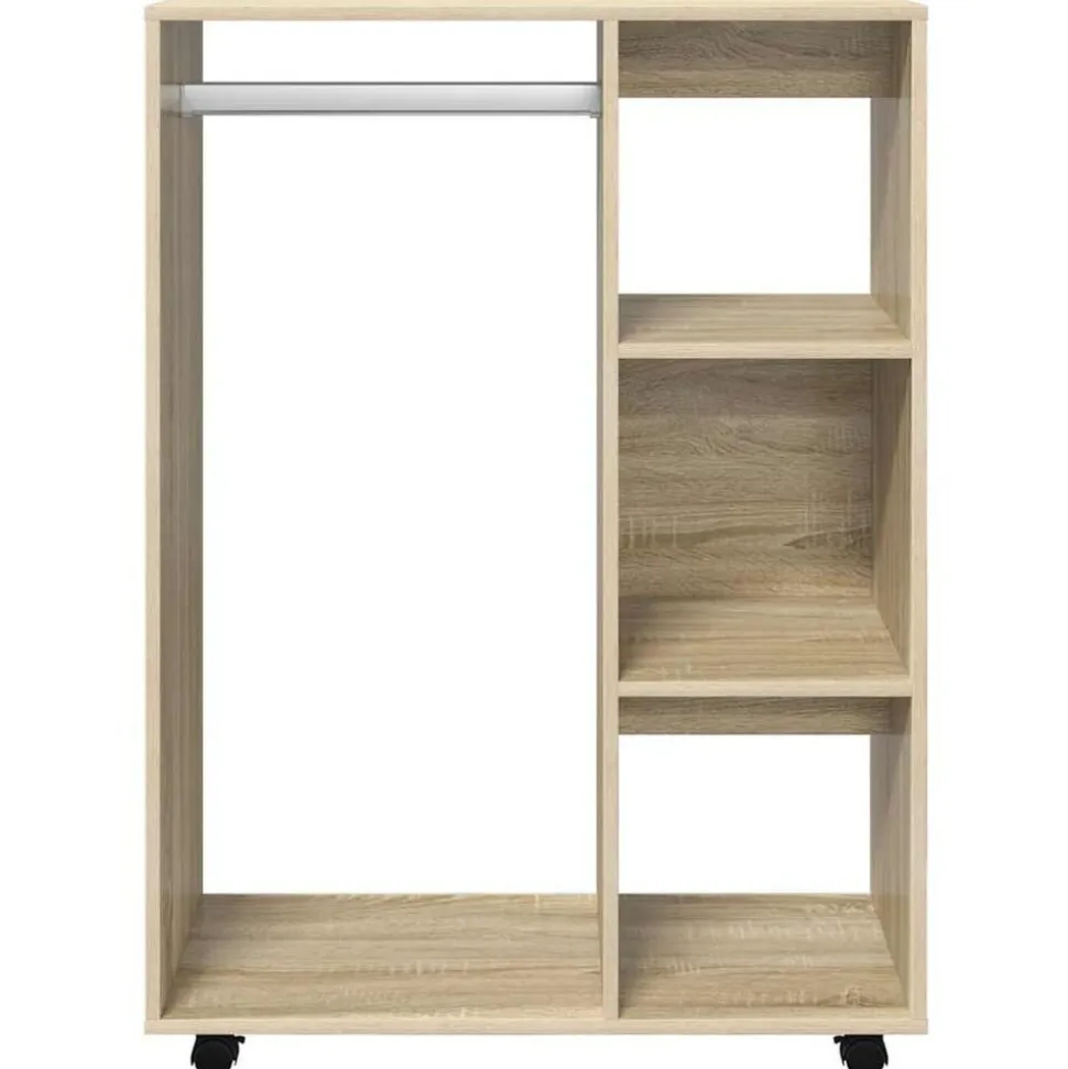 vidaXL Kledingkast 80x40x110 cm bewerkt hout sonoma eikenkleurig