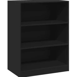 vidaXL Kledingkast 77x48x102 cm bewerkt hout zwart