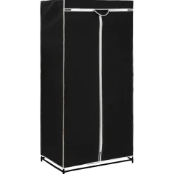 vidaXL Kledingkast 75x50x160 cm zwart