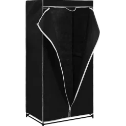 vidaXL Kledingkast 75x50x160 cm zwart
