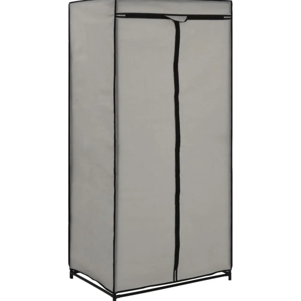 vidaXL Kledingkast 75x50x160 cm grijs