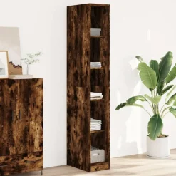 vidaXL Kledingkast 30x50x200 cm bewerkt hout gerookt eikenkleurig