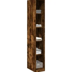 vidaXL Kledingkast 30x50x200 cm bewerkt hout gerookt eikenkleurig