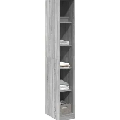 vidaXL Kledingkast 30x50x200 cm bewerkt hout grijs sonoma eikenkleur