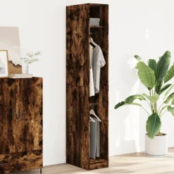 vidaXL Kledingkast 30x50x200 cm bewerkt hout gerookt eikenkleurig