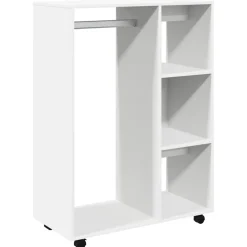 vidaXL Kledingkast 80x40x110 cm bewerkt hout wit
