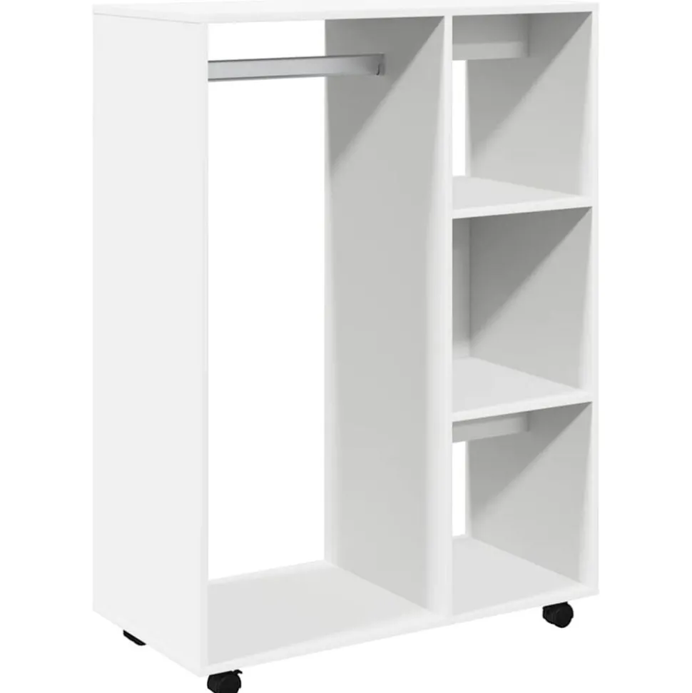 vidaXL Kledingkast 80x40x110 cm bewerkt hout wit