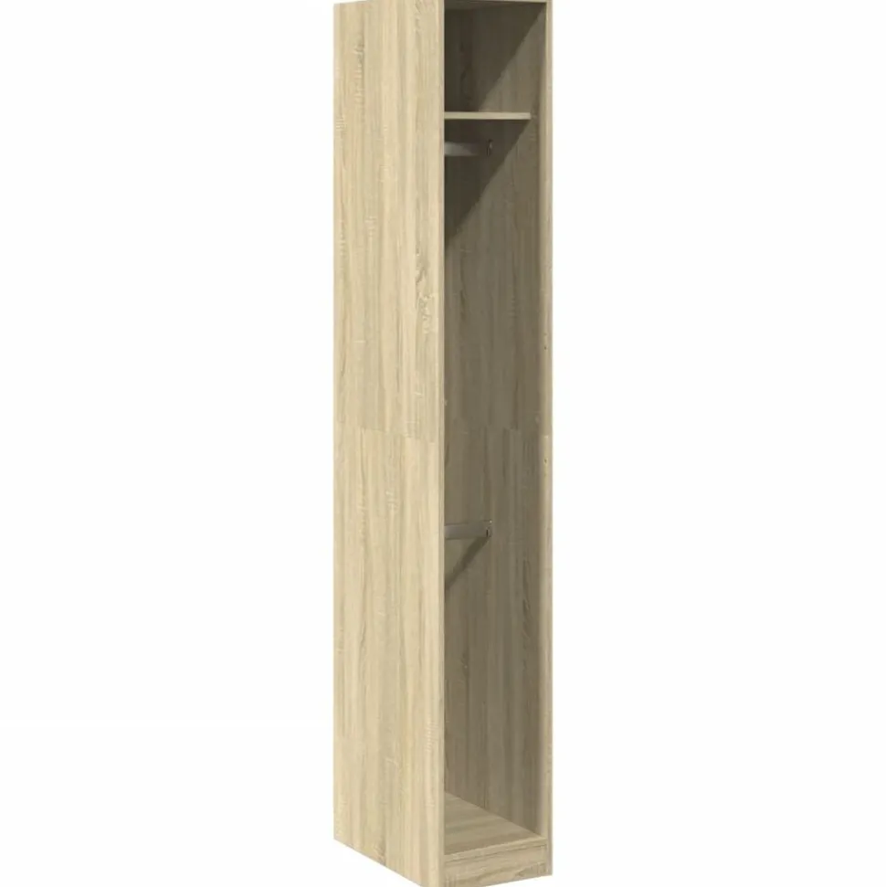 vidaXL Kledingkast 30x50x200 cm bewerkt hout sonoma eikenkleurig