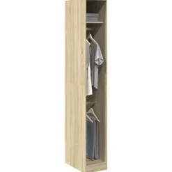 vidaXL Kledingkast 30x50x200 cm bewerkt hout sonoma eikenkleurig