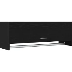 vidaXL Kledingkast Zwart Eiken 100 x 32,5 x 35 cm Bewerkt hout
