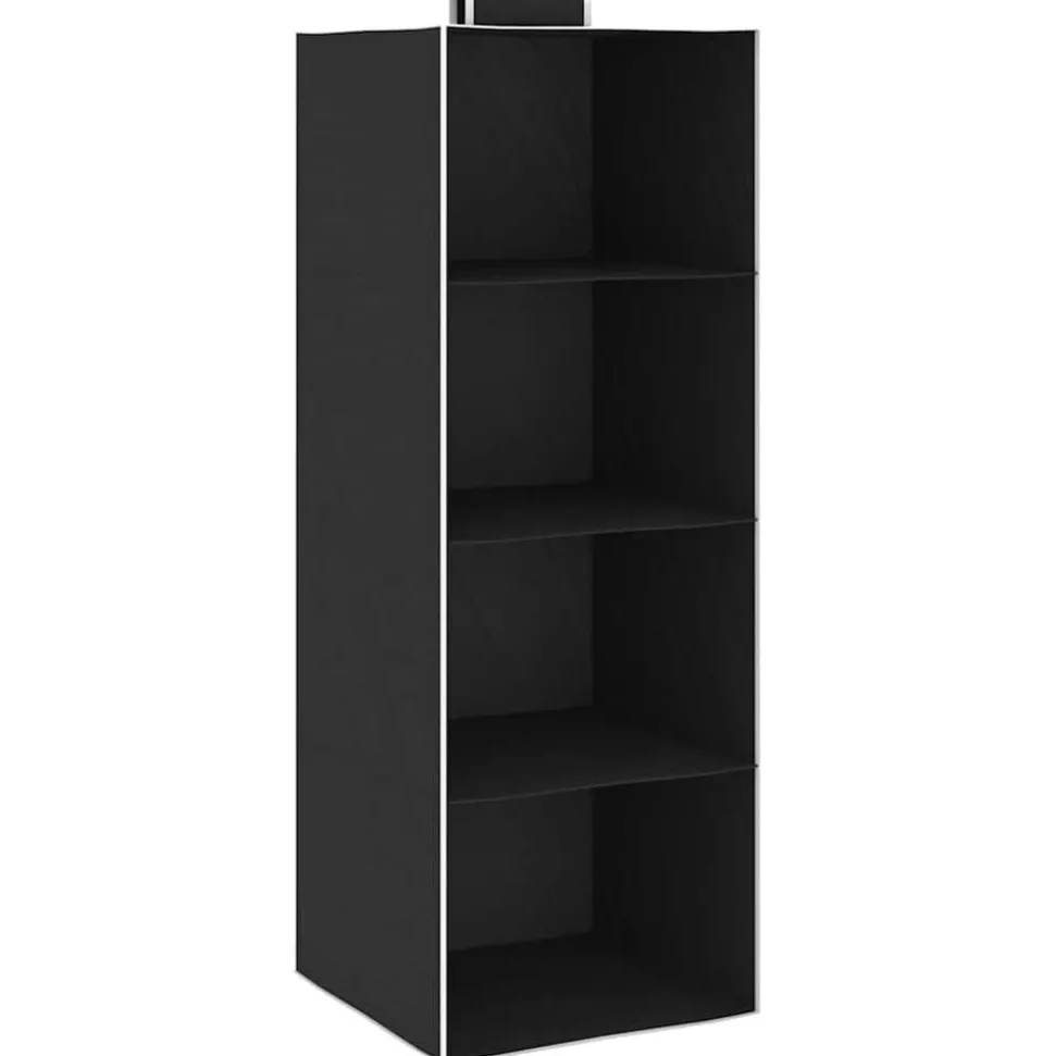 vidaXL Kledingorganisers hangend 2 st met 4 schappen stof