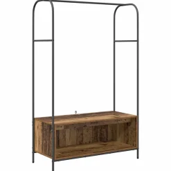 vidaXL Kledingrek Bruin Eiken 100 x 44 x 160 cm Bewerkt hout