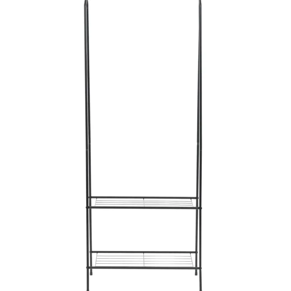 vidaXL Kledingrek 59x35x150 cm zwart