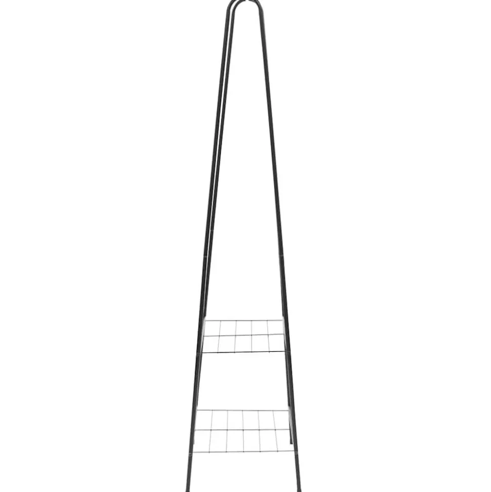 vidaXL Kledingrek 59x35x150 cm zwart