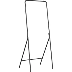 vidaXL Kledingrek Zwart 60 x 53 x 155 cm Staal