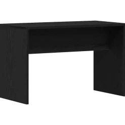 vidaXL Kleedkamer Kruk Zwart eiken 70 x 35 x 45 cm Bewerkt hout