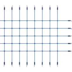 vidaXL Klimnet 200x150 cm blauw