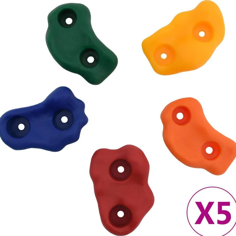 vidaXL Klimstenen 25 st met touw meerkleurig