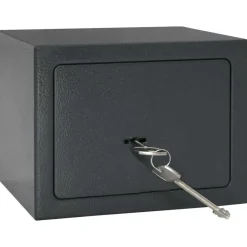 vidaXL Kluisdoos met slot Donkergrijs 23 x 17 x 17 cm Staal