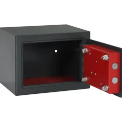 vidaXL Kluisdoos met slot Donkergrijs 23 x 17 x 17 cm Staal