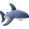 vidaXL Knuffel witte haai pluche blauw en wit