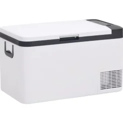 vidaXL Koelbox met handvat 18 L PP & PE zwart en wit