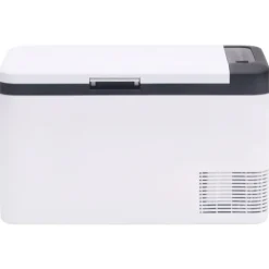 vidaXL Koelbox met handvat 18 L PP & PE zwart en wit